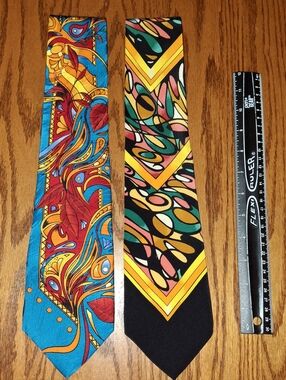 VINTAGE Silk Ties Lot of 2 - Rush Limbaugh No Boundaries Collection –Made in USA